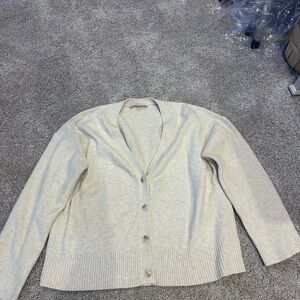LOFT Light Beige Knit Cardigan NW